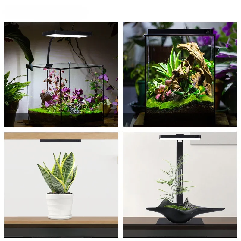 WEEK AQUA Mini 90pro Full Spectrum LED Ecology Microlandscape light USB Aquatic Plants Light with APP Bluetooth Controller