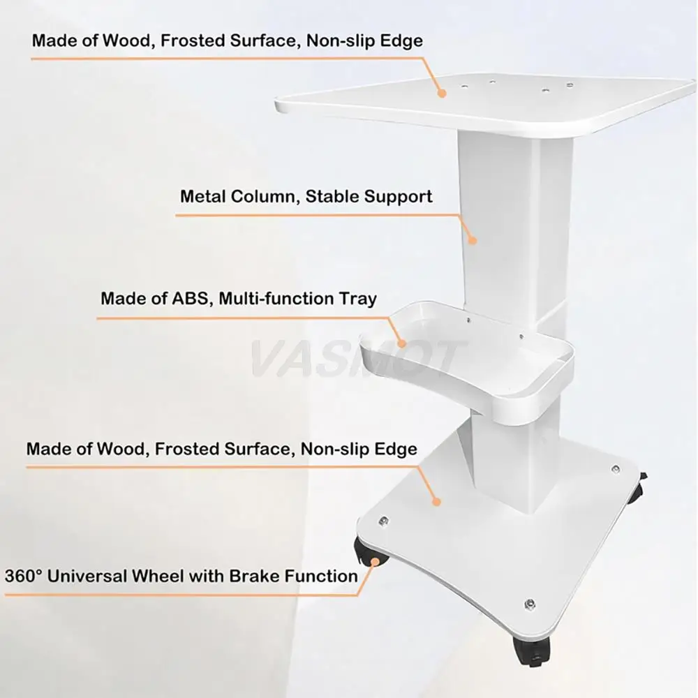 Macchina per il viso con idrogeno e ossigeno con carrello per salone di bellezza, sollevamento RF, rassodamento, rimozione dei punti neri, ringiovanimento della spa del viso