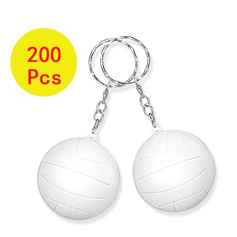 

200Pcs Volleyball Ball Keychains for Party Favors Volleyball Stress Ball School Carnival Reward