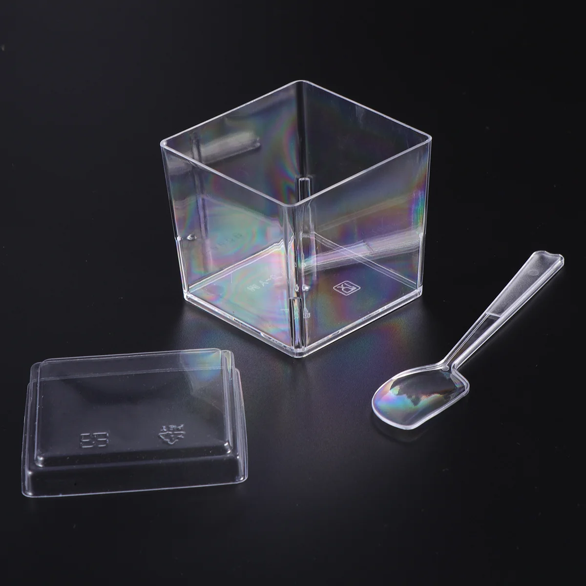 

10 set 120Ml Mini Dessert Cups Set Clear Plastic Appetizer Bowls For Pudding Tiramisu Mousse Catering Party Parfait Glasses