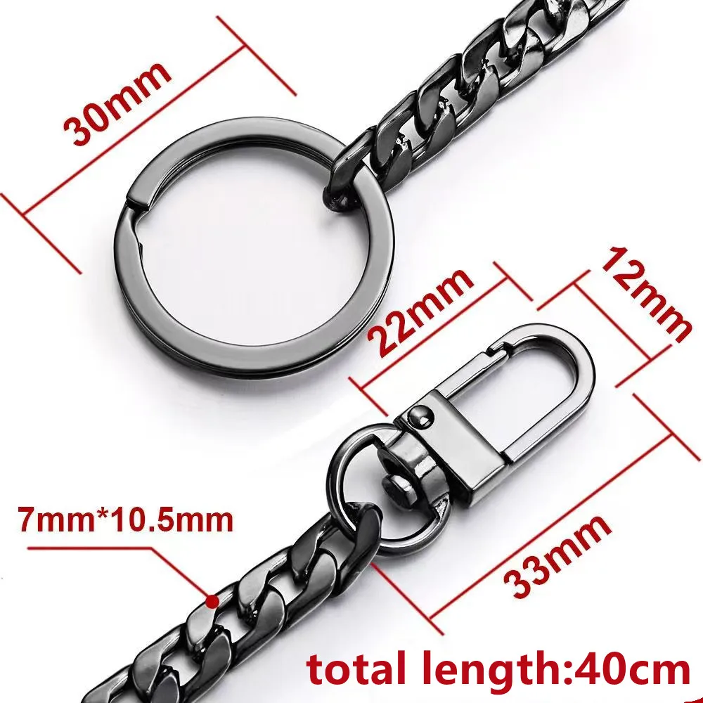 Men\\\'s New Charm Metal Belt Chain Hippie Pants Hip-Hop Rock Punk Street Key Chain Accessories Jewelry Gift