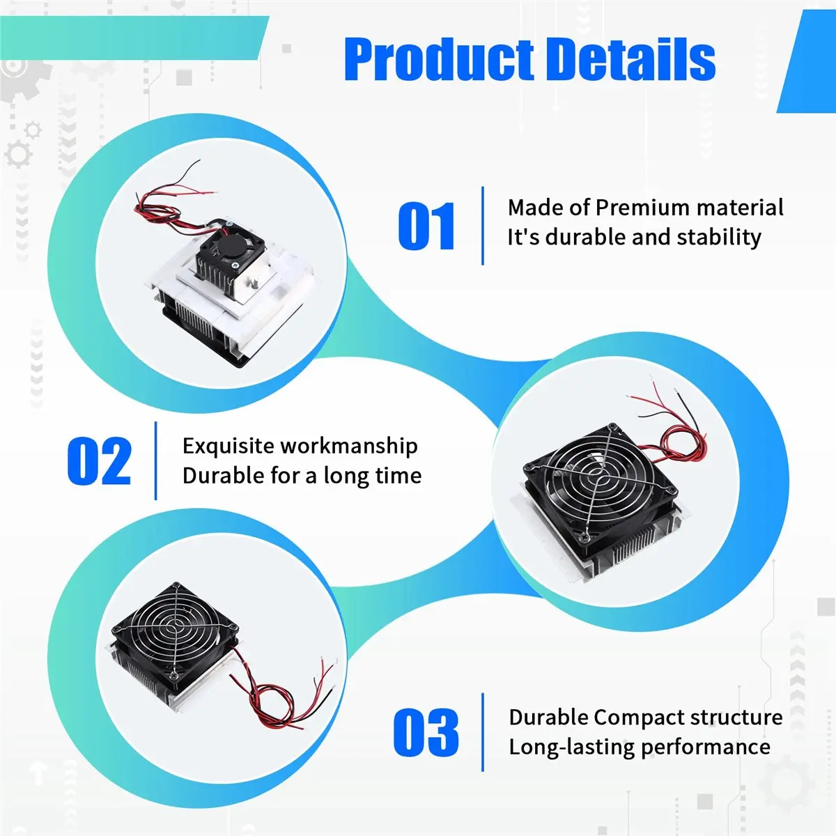 Module de plaque thermoélectrique Peltier A08I, système de refroidissement, radiateur pour le refroidissement des petits espaces