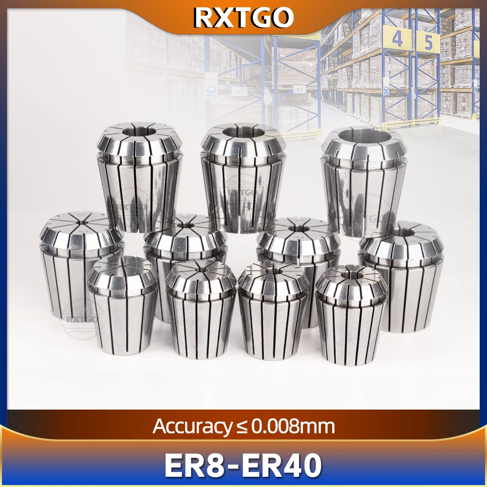 

ER11 ER16 ER20 ER25 ER32 ER40 Цанговый патрон Держатель инструмента 0,008 er Цанговый набор Кронштейн Инструмент Фреза Держатель инструмента Пружинная цанга