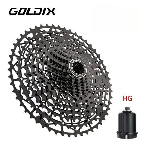 Imagen 2 del producto GOLDIX Cassette MTB ultraligero de 9 - 13 velocidades: piñón de acero Cr - Mo con rueda libre HG para bicicletas de montaña, accesorios para bicicletas