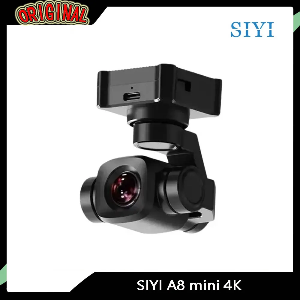 

Мини-камера с подвесом SIYI A8 | 4K 8MP 6-кратный зум, датчик 1/1,7 дюйма, 95 г 55x55x70 мм для дронов FPV