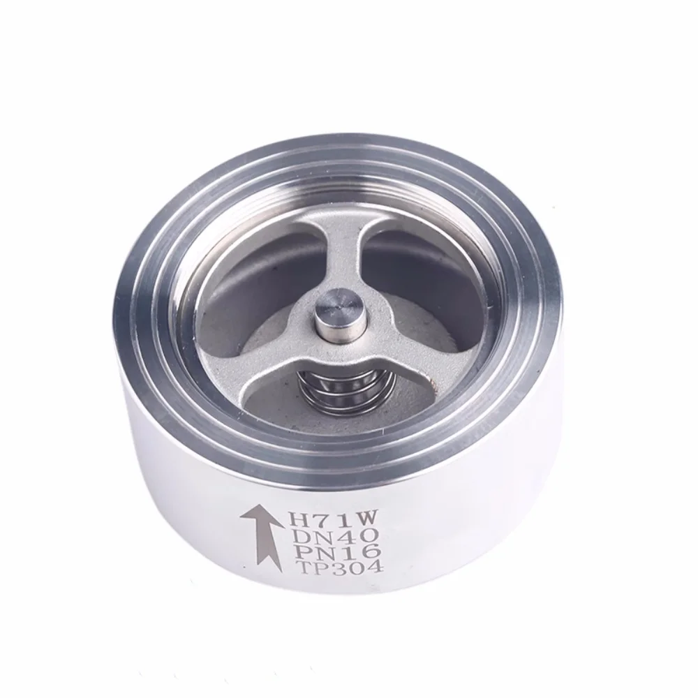 

DN25mm 304 Stainless Steel H71W Wafer-Type Sanitary Check Valve，Non-Return Soft Seal Check Valve