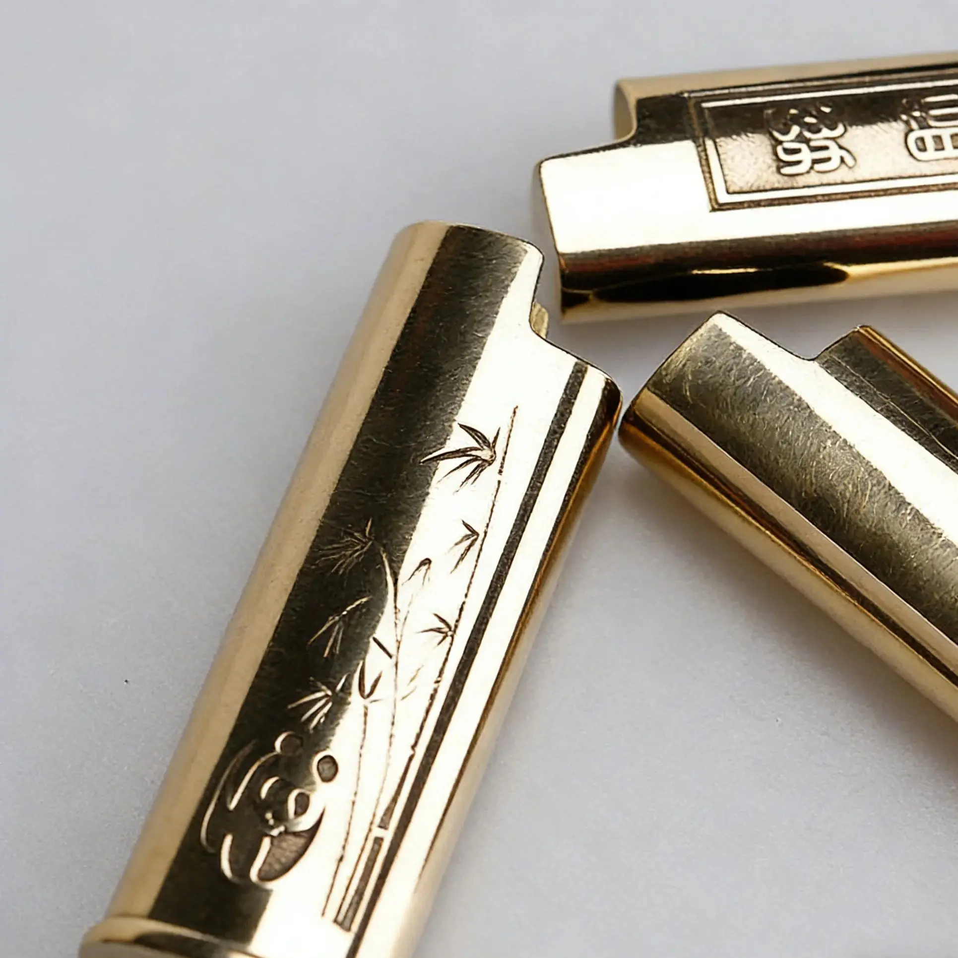 Brass Metal DIY Lighter Case Cover for For BIC Lighter Model (Small J5 Middle j3 )Metal Shell