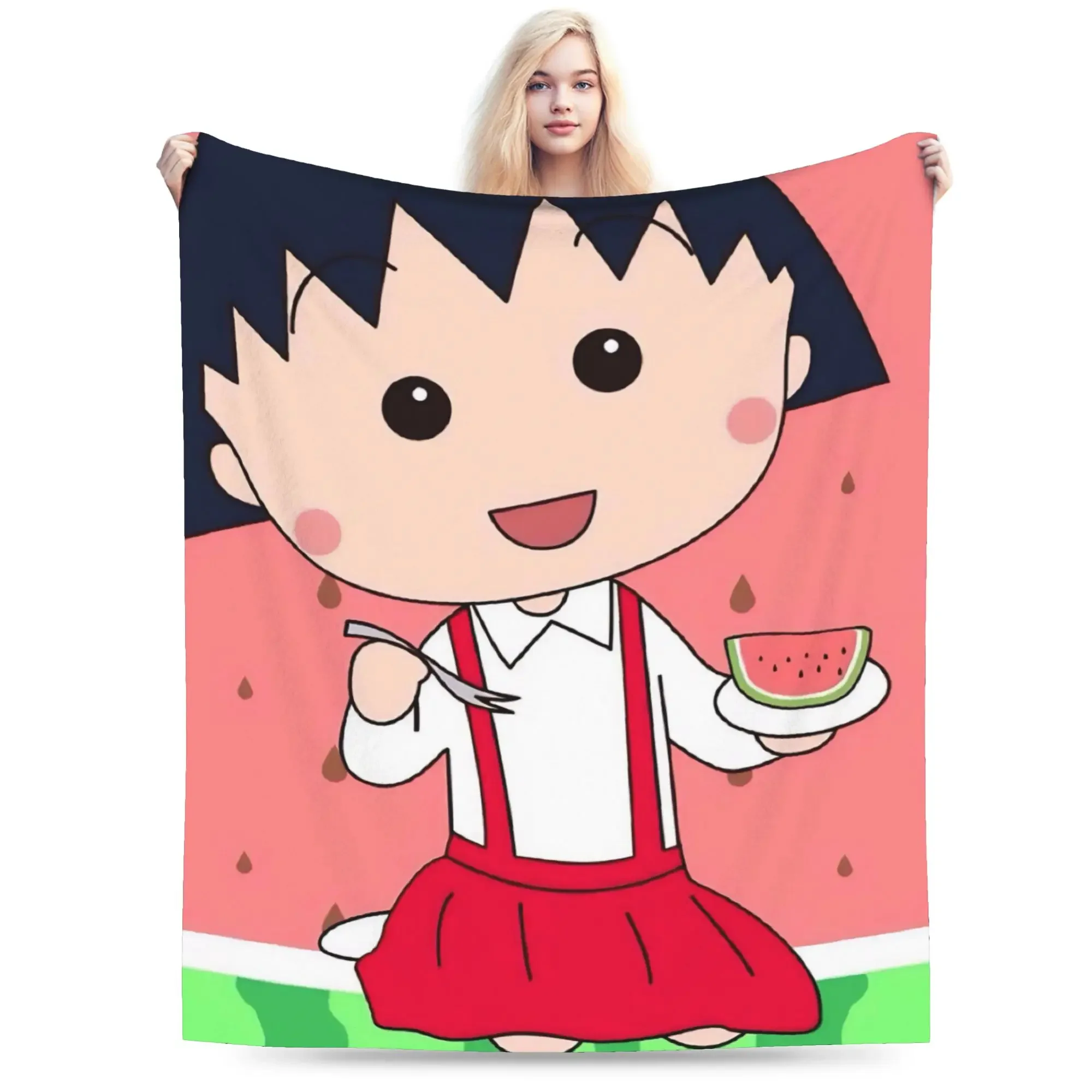 

Chibi Maruko Chan Blanket Soft Warm Quality Throw for Winter Bed Students Outdoor Use