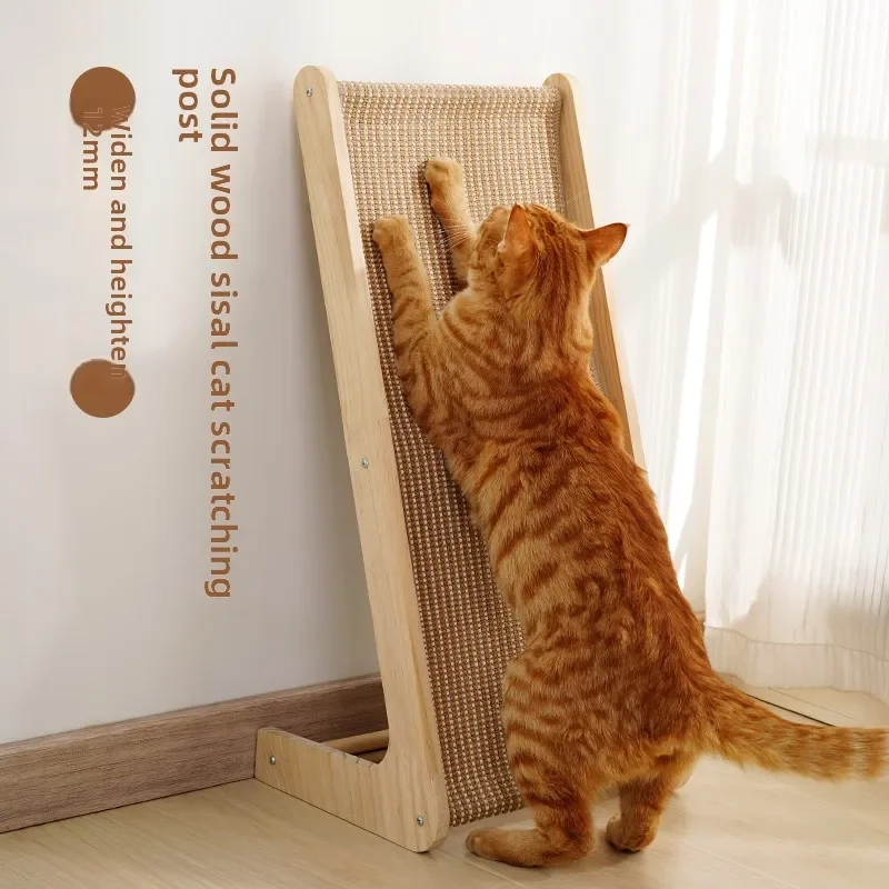 Climbing Frame Cat Claw Board Toy Cat Scratching Pad Grinding Sisal Cat Scratching Board Wear Resistant Solid Wood Large