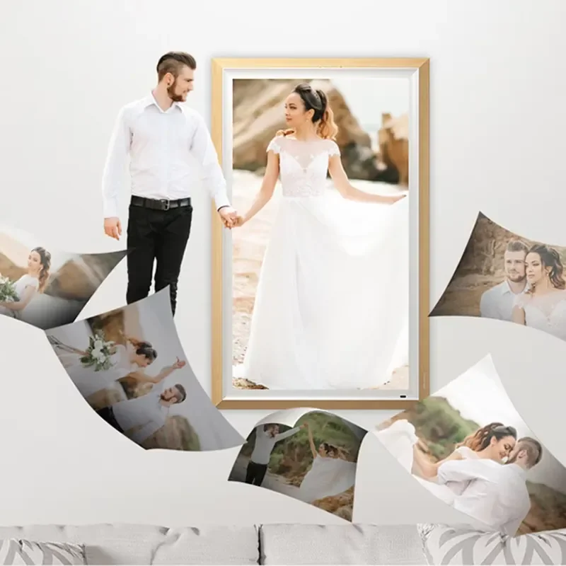 Custom Size Lcd/Led Advertising Picture Frame Wifi Gift Advertising Video Player Electronic Album Display Touch Screen