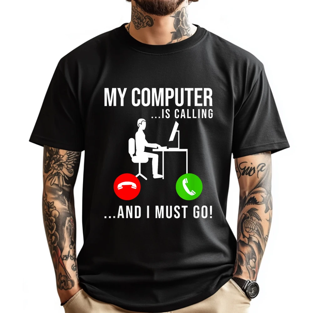 

My Computer Is Calling Code Developer Computer Nerd Coder Funny T Shirts T-Shirt Tee Shirt Mother's Day