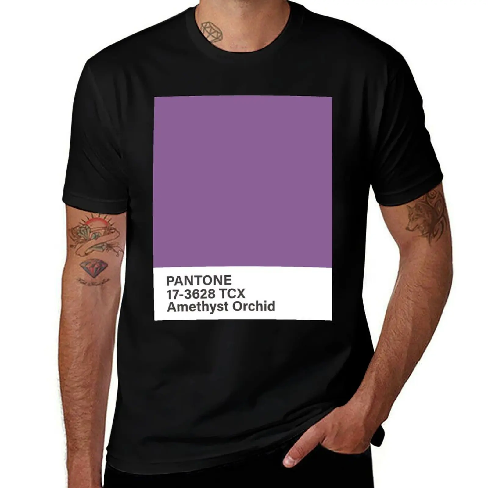 

summer tees Amethyst man pantone T-Shirt Orchid 17-3628 funny shirts shirts TCX t man t t graphic for shirt man cotton for