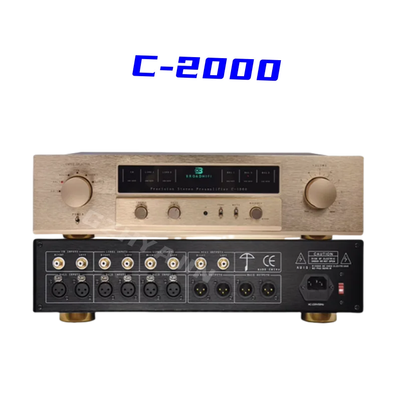 Reference Golden Voice C-2000 Fully Balanced Class A Pure Pre Stage HiFi Amplifier Pre Stage Amplifier