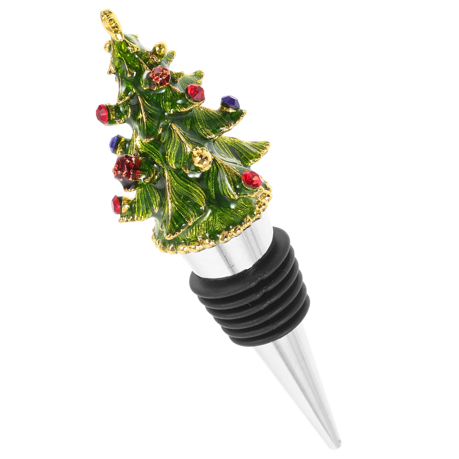 Emaille Kerstserie Flessenstoppers Plug Decoratie Afdichtmiddelen Zinklegering Festival Decoratieve Vaderflessen voor