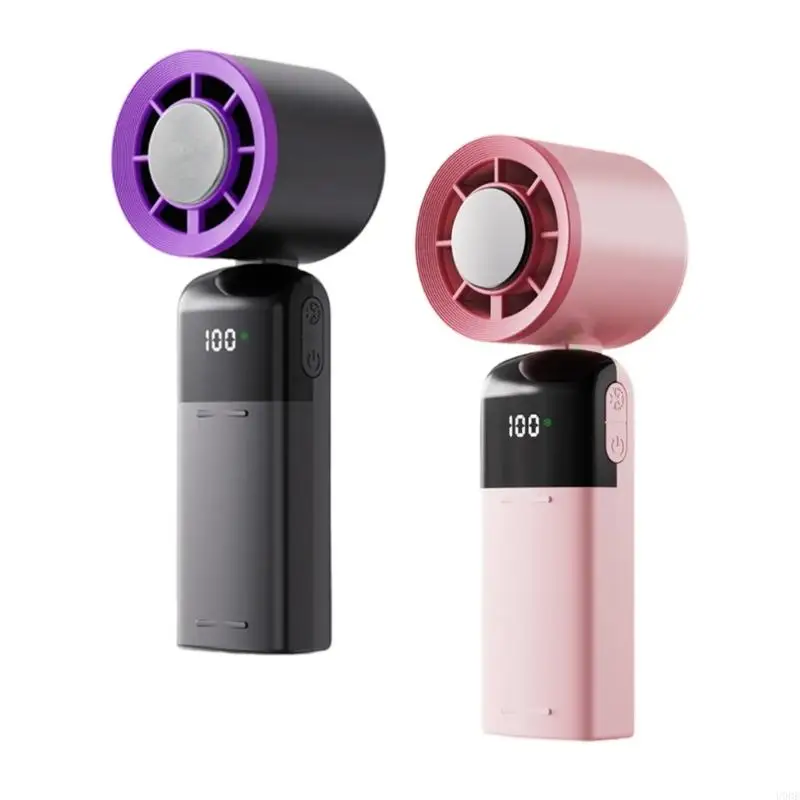 

Quiet Handheld Fan 100 Speed Mini Cooling Desk Fan USB Rechargeable Table Fan