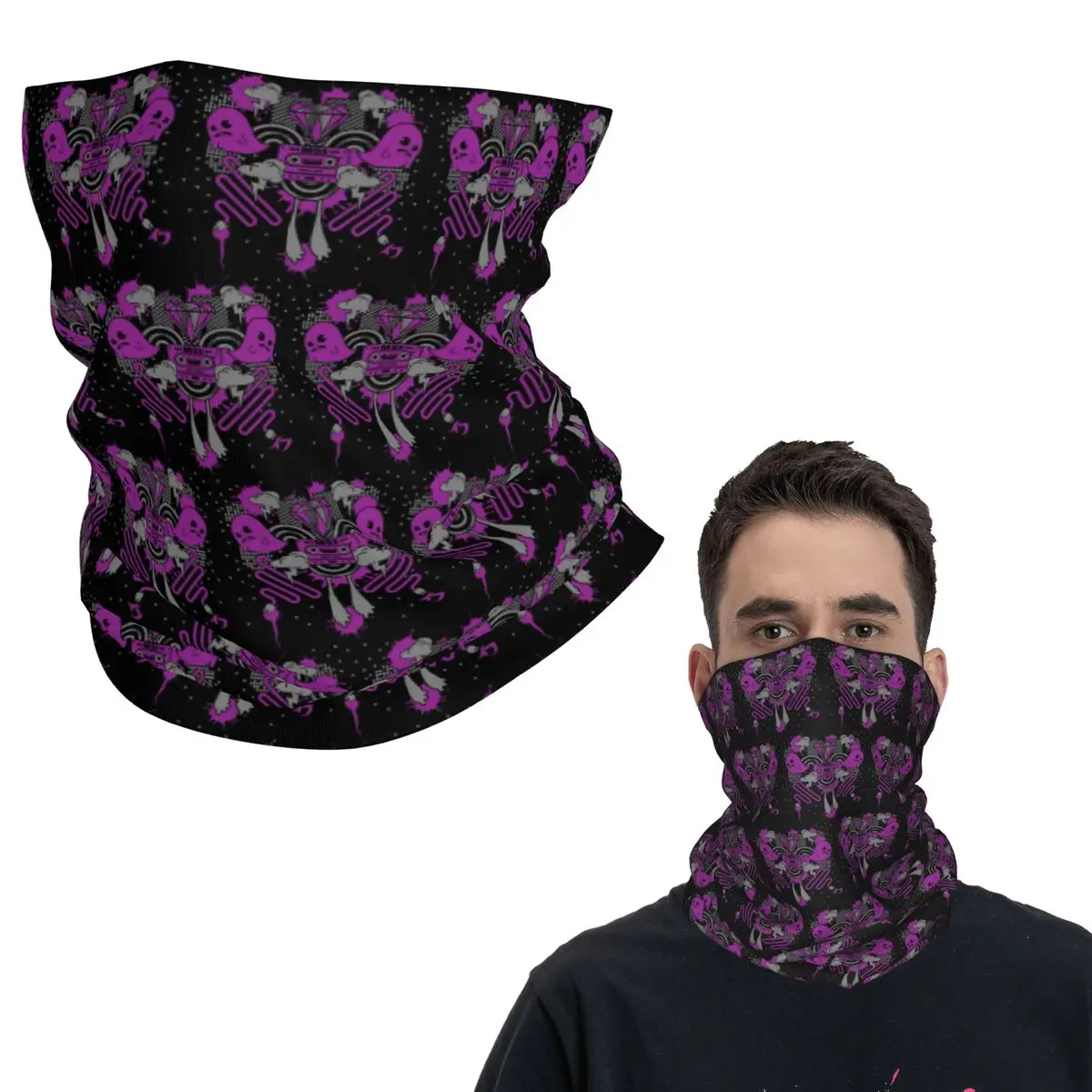 Msi Mindless الهيب هوب روك الذاتي Indulgence باندانا غطاء الرقبة المطبوعة وشاح سحري دافئ أغطية الرأس للجنسين الكبار الشتاء #1