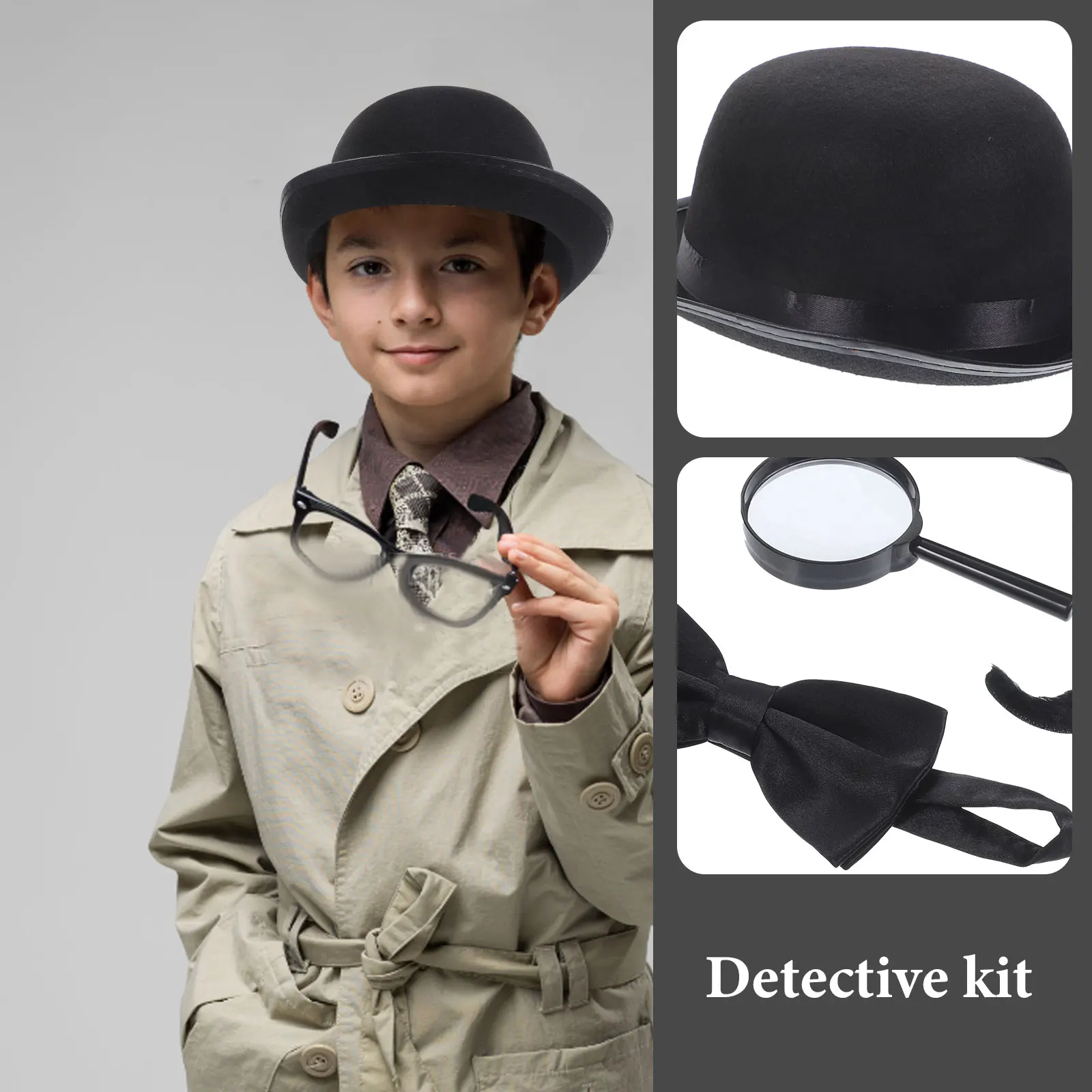 

Crime Scene Investigation Detective Suit Outfits Props Dress up Kits Men and Women