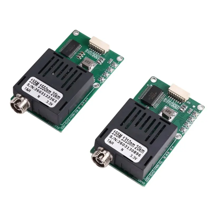 A98T TTL Optical Transceiver Module 20KM DC 5.5-26V TX RX For Drone Compatible Fiber Optic Terminal Equipment