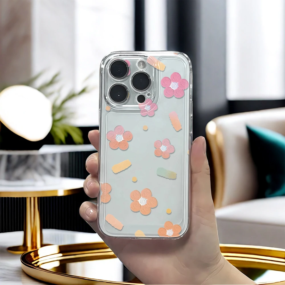 Oil painting of flowers Phone Case For IPhone 16 15 14 13 12 11 Pro Max Cover For Iphone X XS XR 7 8 Plus SE 2020 Cover Case