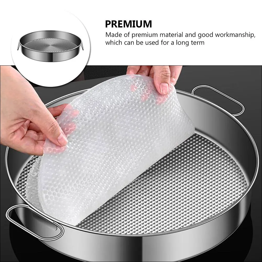 

Stainless Steel Steamer Tray Fine Convex Points Quick Even Heating For Vegetables Fish Dumplings Kitchen Use Steaming
