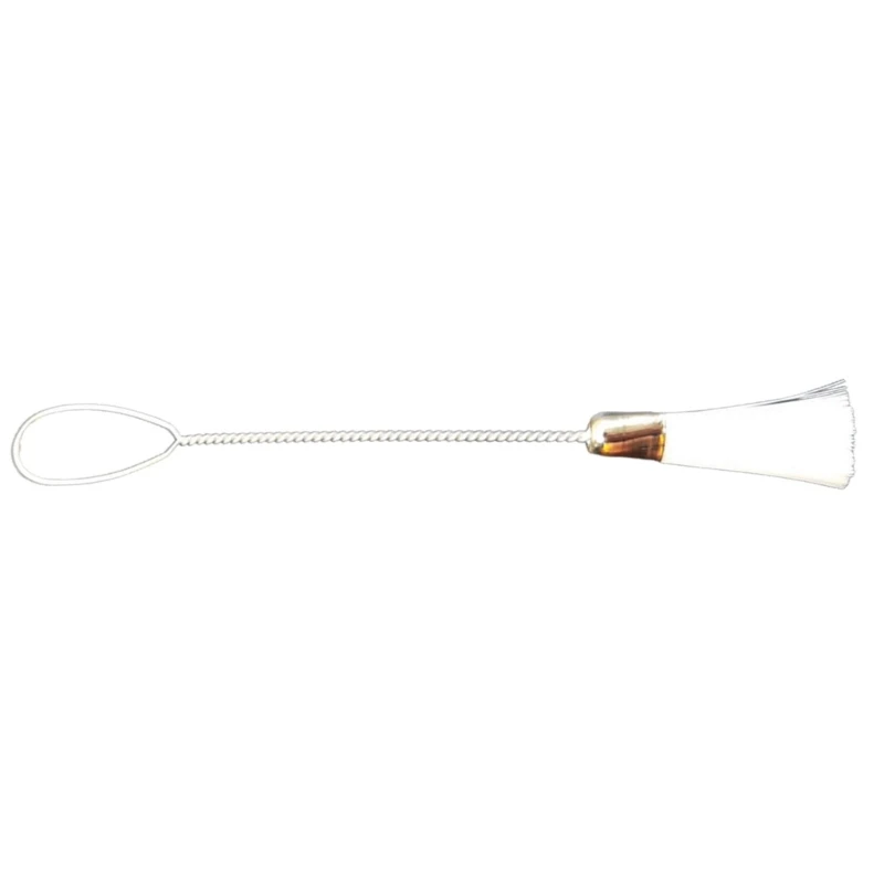 Cepillo limpieza para máquina coser, Material Metal y fibra, doble punta, duradero, envío directo