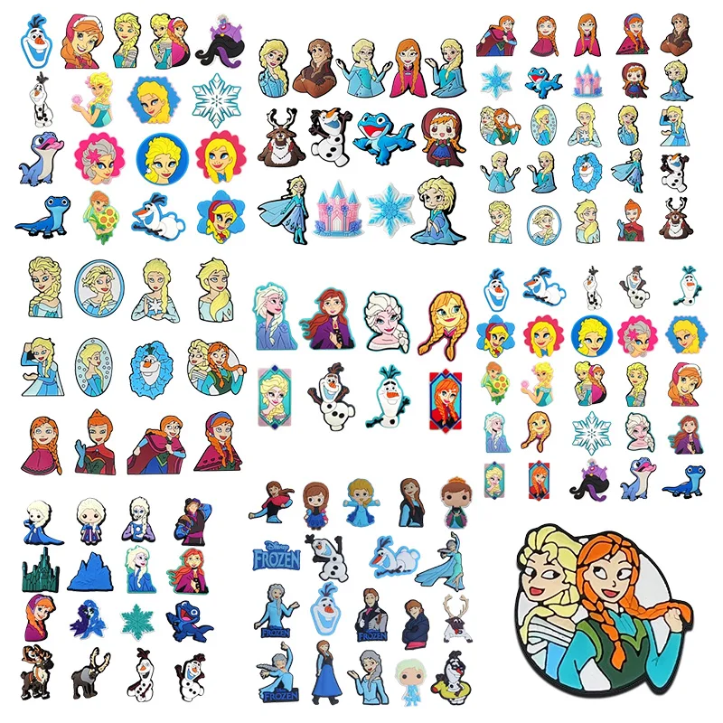 

5-200 шт., подвески для обуви «Холодное сердце», милые аксессуары для обуви «сделай сам», ПВХ, украшения для поделок, сувениры для детской вечеринки, подарки