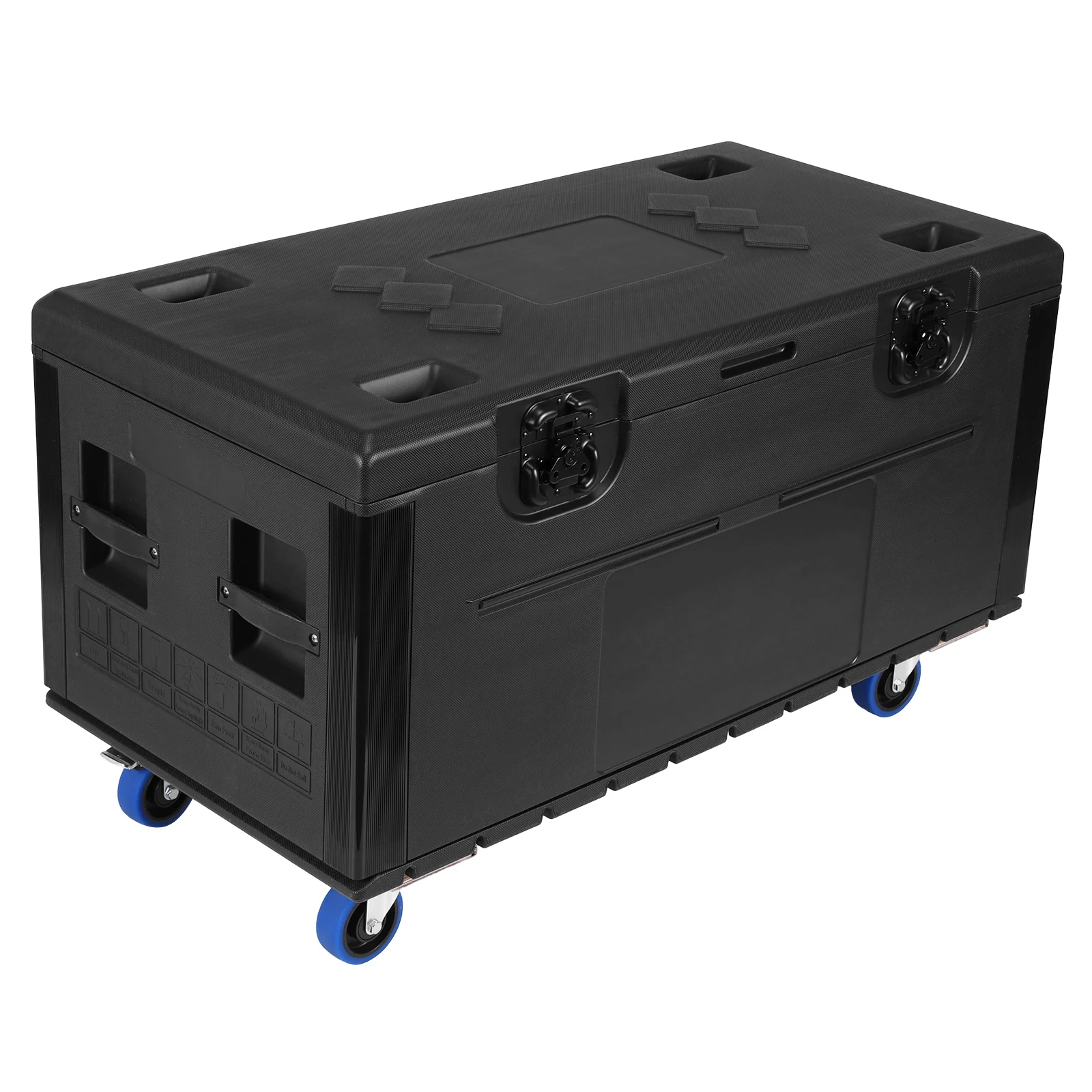 Stackable Heavy Duty ATA Rolling Road Case with Handle and Wheels Stackable Flight Case for Audio-Visual Gear DJ Equipment Tools