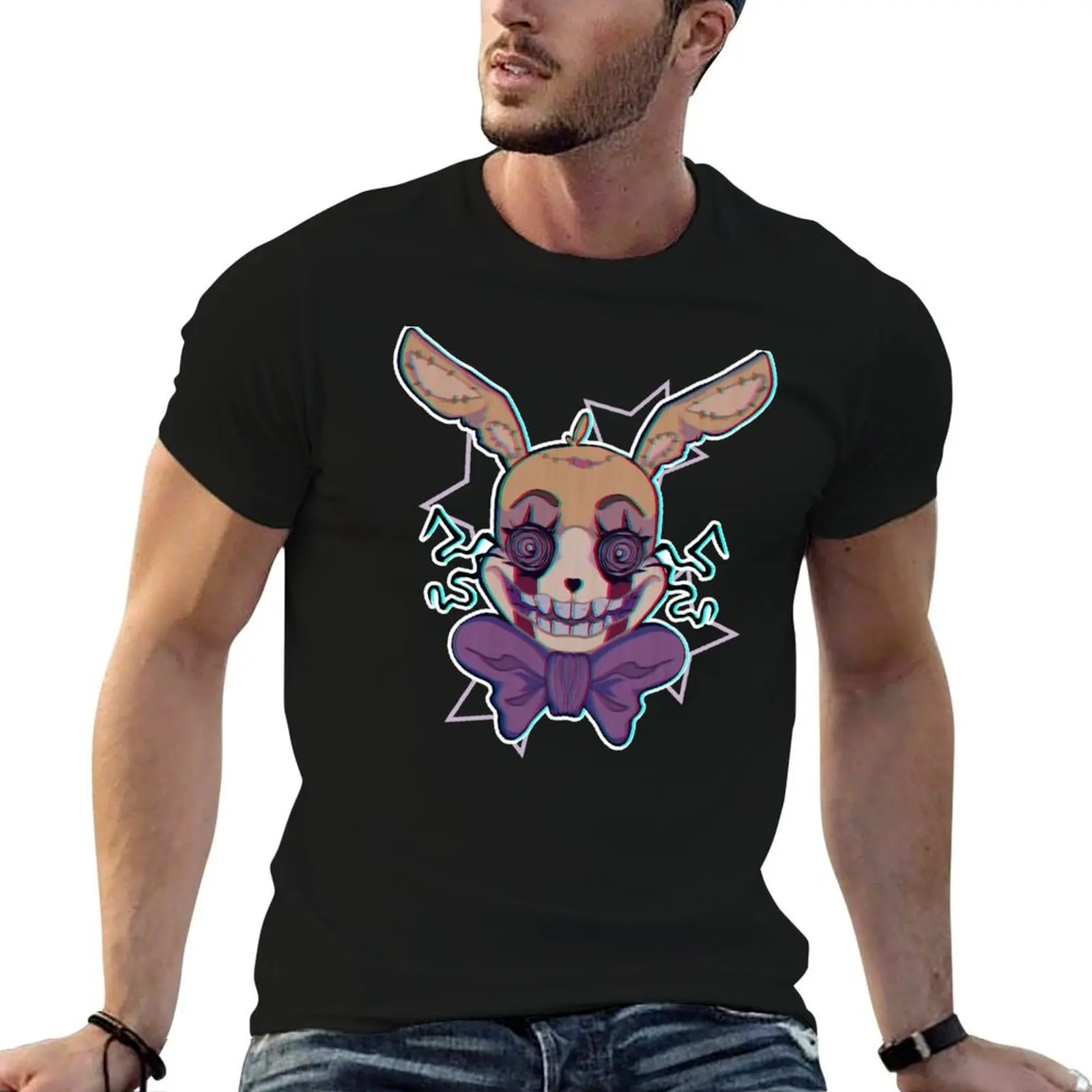

Glitchtrap T-Shirt man t shirt cotton high quality anime t shirts oversize T-Shirt