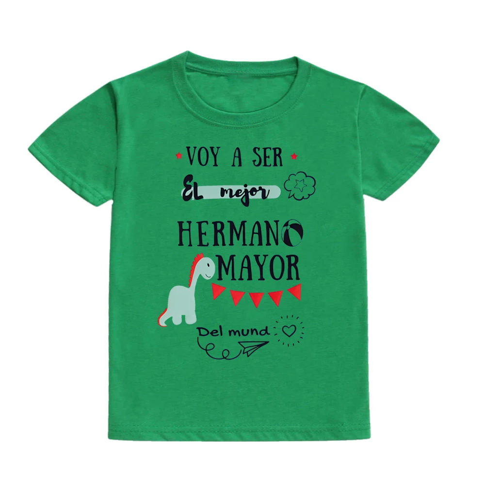 I Will Become The Best Brother in The World Kid T-shirt Short Sleeve Crew Neck Top Boy Print Child Tshirt Kids Summer Clothes