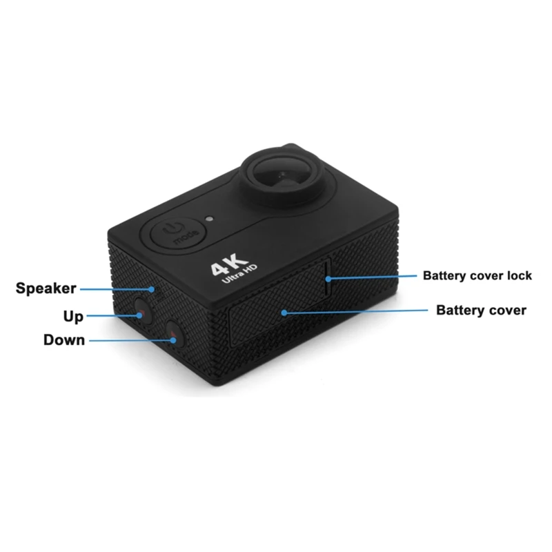 Camera Battery Cover Lid Removable Protective for CASE Battery Door Accessories for H9 H9R Camera Series
