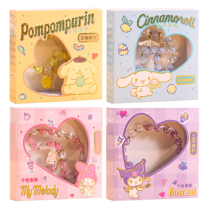 Autêntico nicho fresco sanrio cinnamoroll pulseira genuína frisada personalizado ins-estilo pulseira presente do estudante