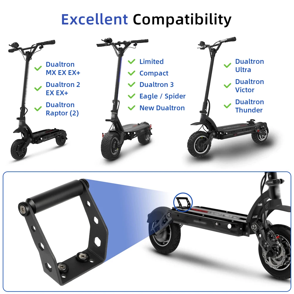 Handle Bar Rear Bracket Universal Handle Kit Aluminum Electric Scooter Modified Accessories For Dualtron Electric Scooters