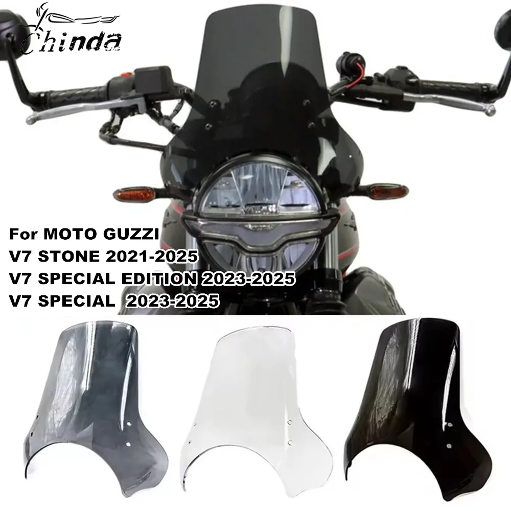 

FOR MOTO GUZZI V7 STONE V7 SPECIAL EDITION V7 SPECIAL 2021-2025 Motorcycle Windshield Deflectors