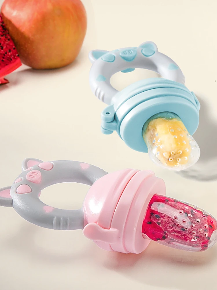 Grignoteuse en Silicone pour aliments frais, mangeoire pour bébés et enfants, tétines à fruits, fournitures d'alimentation sûres pour nourrissons, sucette, Kits de soins pour bébés