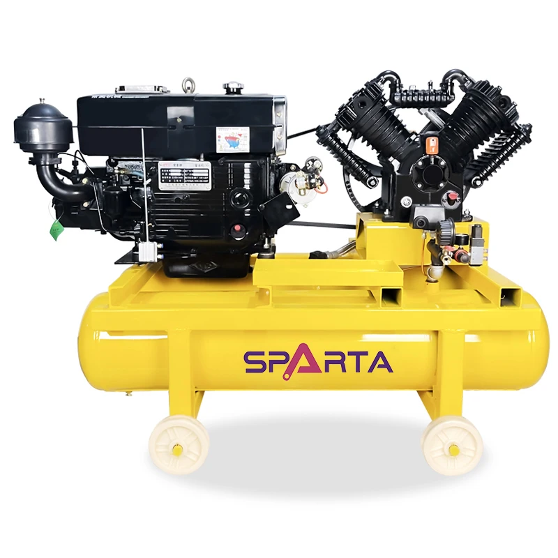 

Manufacturer Diesel Portable Piston Air Compressor 185cfm for Truck