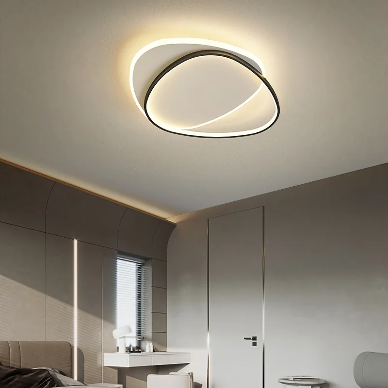 Einfache Decken leuchte moderne LED Kronleuchter Lichter Dimmen Leuchte Schlafzimmer Wohnzimmer Arbeits zimmer Beleuchtung Dekor Lampen Haushalt