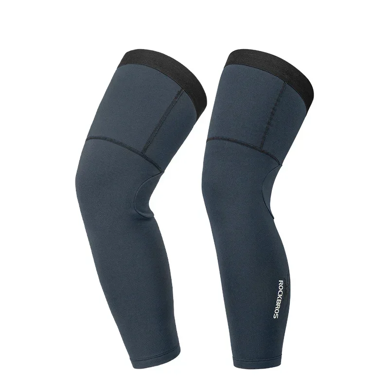 Rockbros Radsport Ärmel Bein Ärmel wind dichte Sport Fleece Ärmel Knies tützen Männer Frauen Herbst Winter Wärme Fahrrad ausrüstung 4