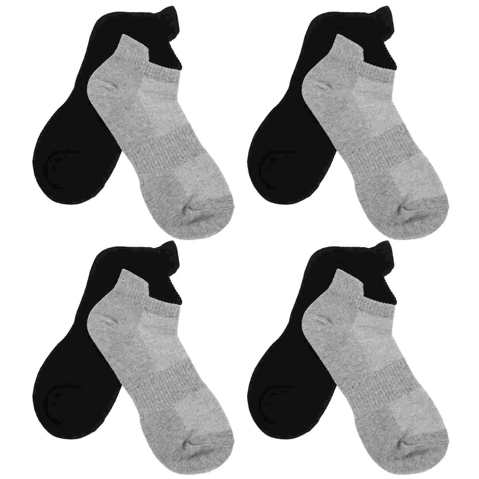 

4 Pairs Combed Cotton Socks for Women Women's Sport Football Toe Unisex Stockings Antiskid Soccer