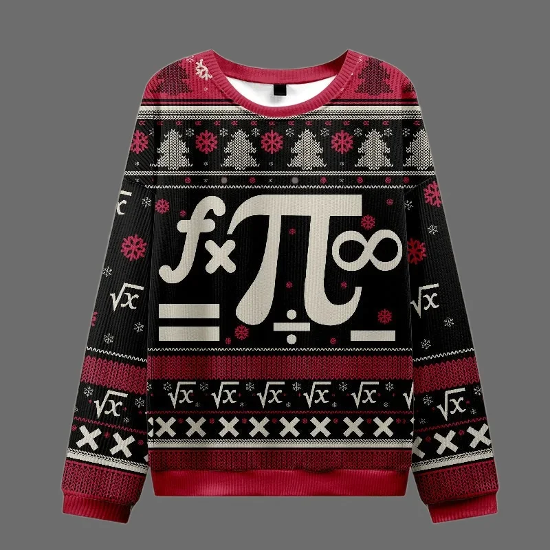 Popolare serie di sistemi informatici brutto maglione moda casual famiglia festa di Natale felpa con cappuccio oversize per adulti autunno/inverno