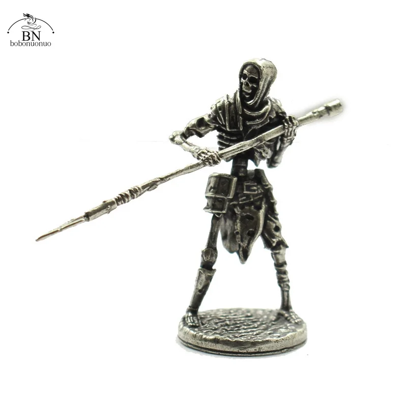 War Chess Table Game Ornaments Decorations Crafts Copper Undead Skeleton Soldiers Dolls Army Legion Model Toy Figurine Miniature