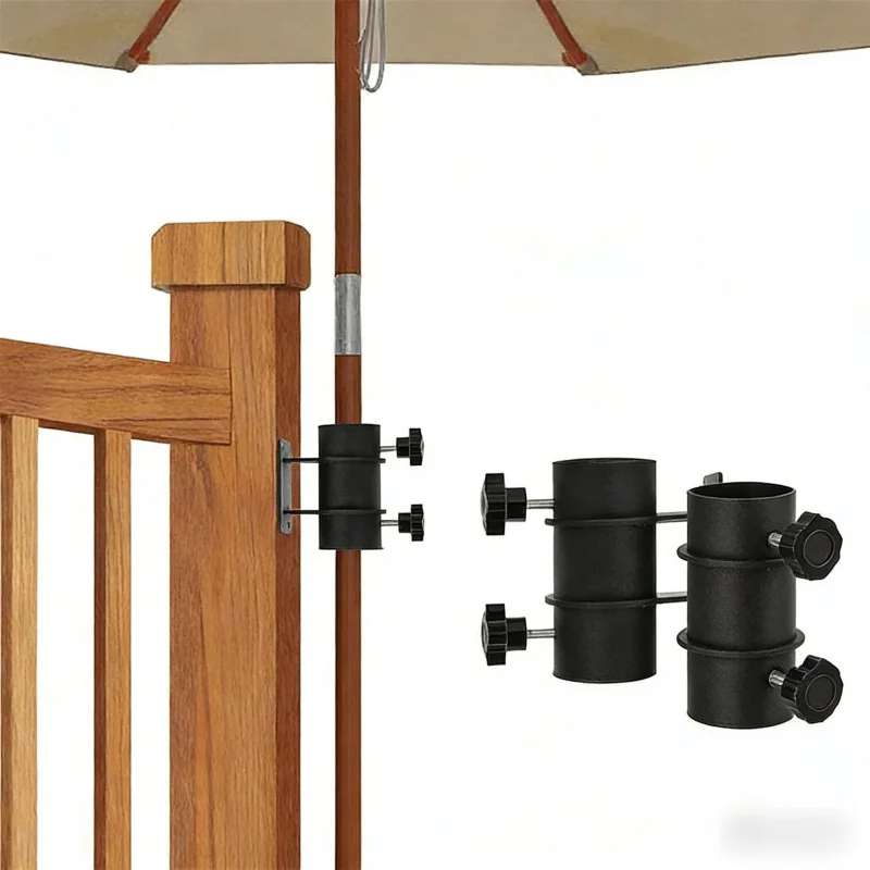 Balcony Umbrella Base Mounting Bracket 2-4 Individual Metal Components Are Essential Accessories for Securing the Base of Outdoo