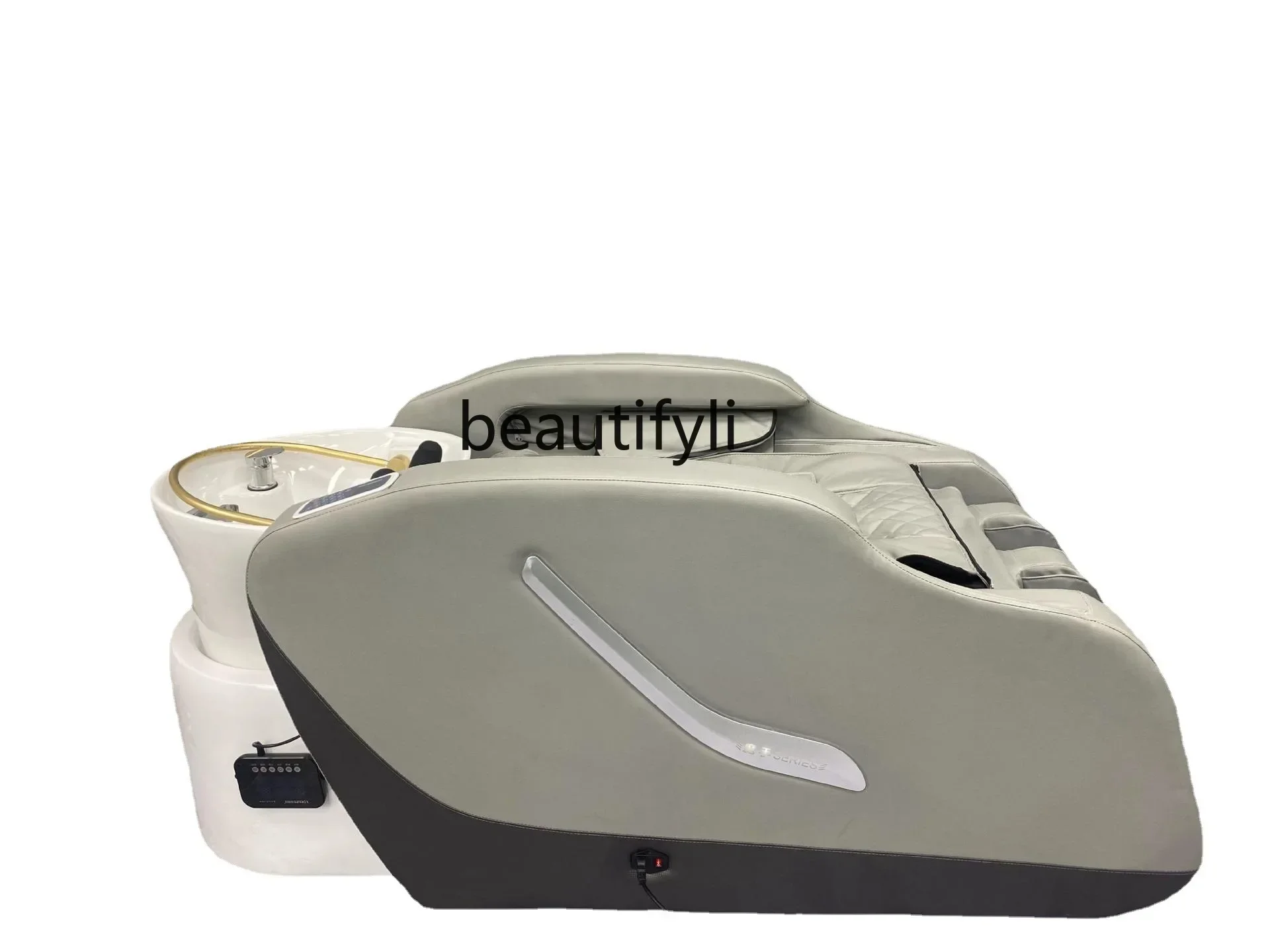 

ss newFull-Automatic Intelligent Electric Massage Shampoo Bed for Hair Salon Ceramic Basin Washing and Flushing Massage