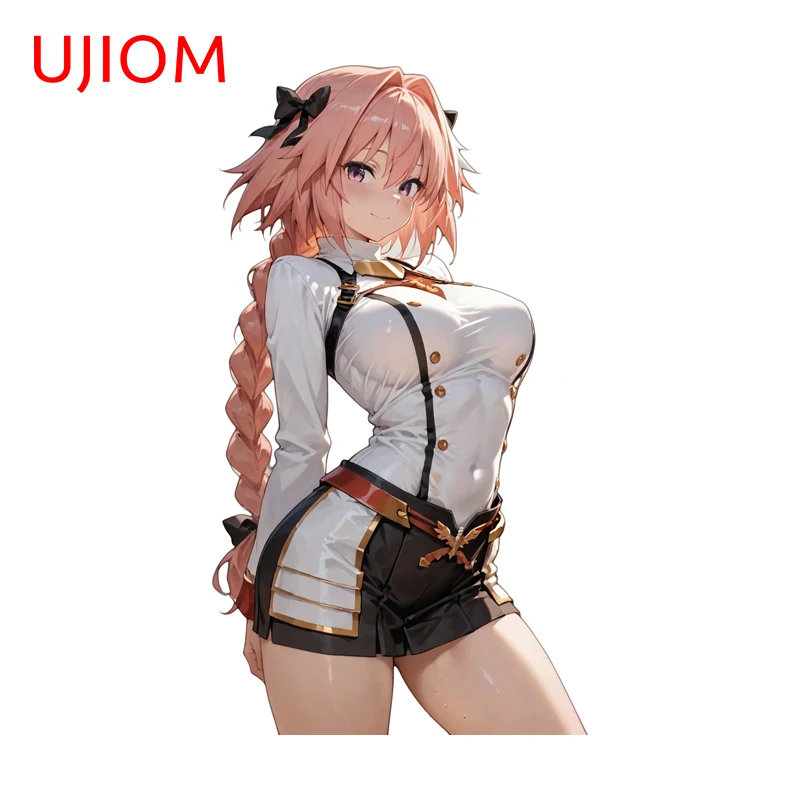 UJIOM Knight Uniform Astolfo Wall Sticker Kawaii Creative Scratch-Proof Vinly Decals Suitable For Computer Case Home Decor
