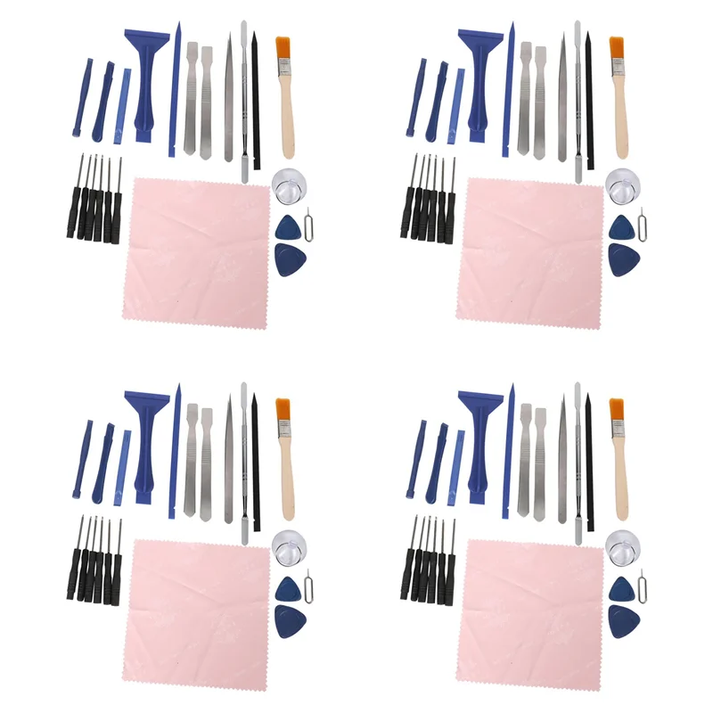 

T82C Hot Sale-4 Set Durable Disassemble Tools Phone Screen Laptop Opening Repair Tools Set Kit For Iphone For Ipad Phone Tablet