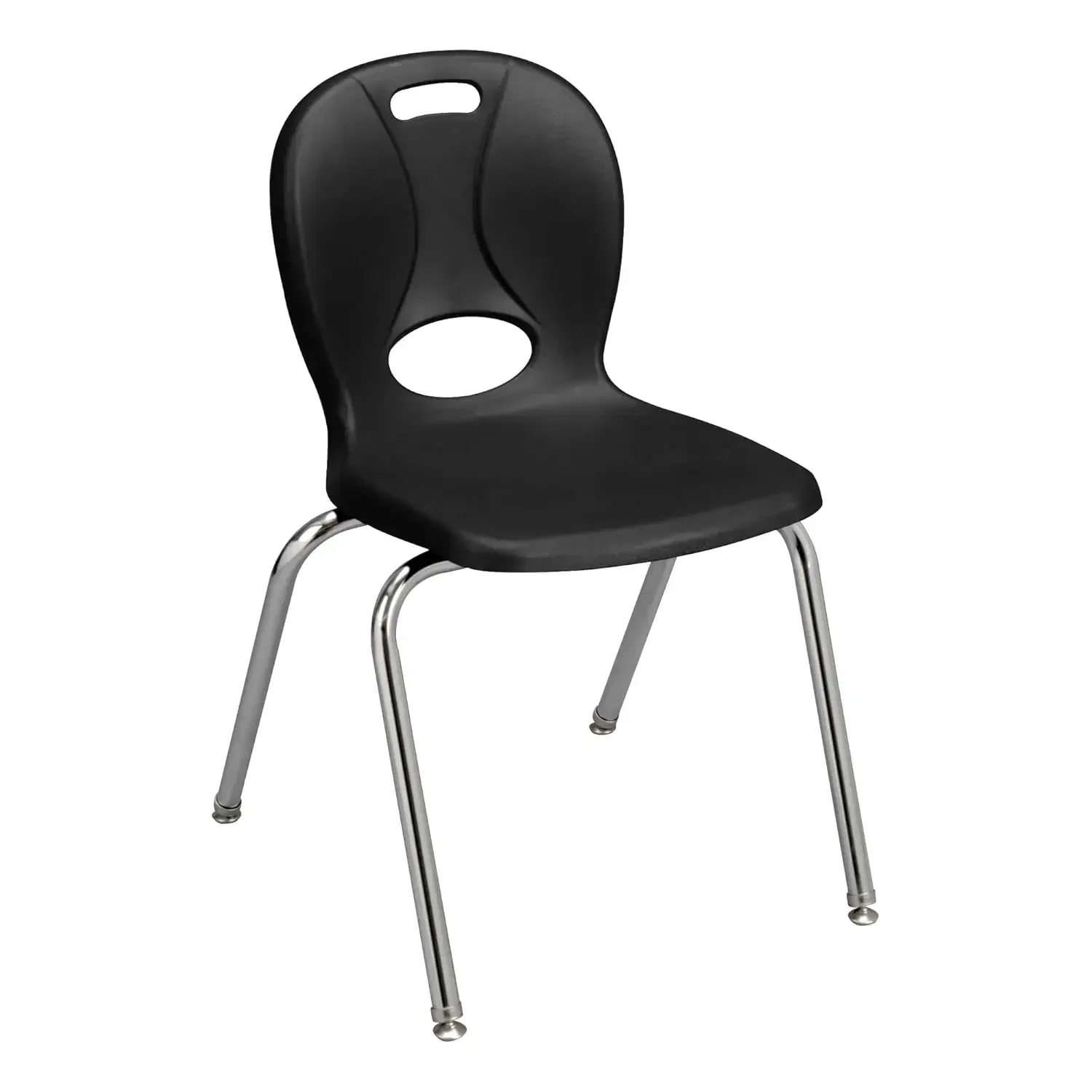 Structure Series School Chair, 18" Seat Height, Black, LNT-118-CSW-BK (Pack of 4)