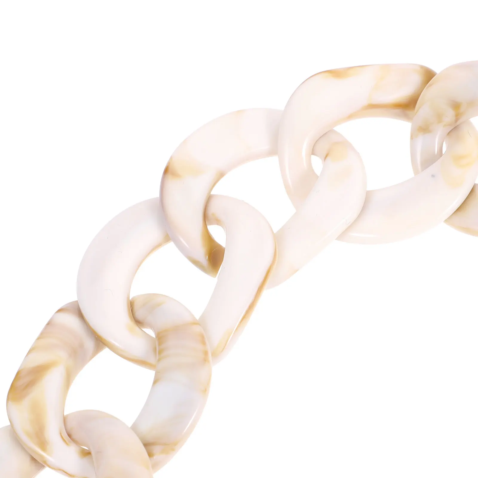 

Акриловая цепочка-ремешок для сумки, винтажная, с двойной пряжкой, съемная ручка-украшение для сумки, аксессуар для декора своими руками