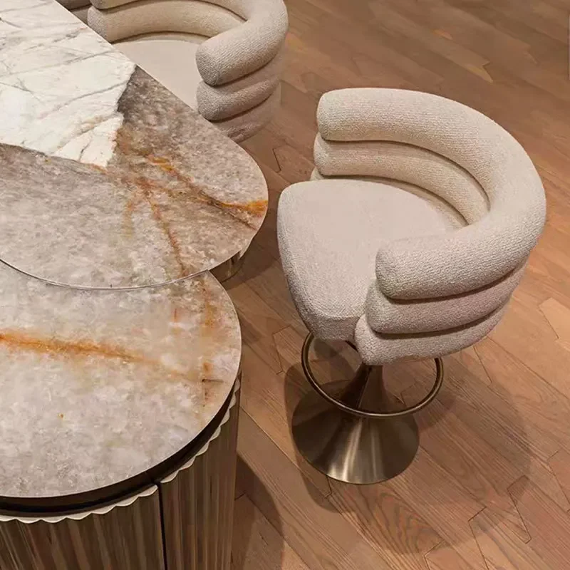 Modern Bar Chair Lift Backrest Premium Home Island Kitchen High Stool