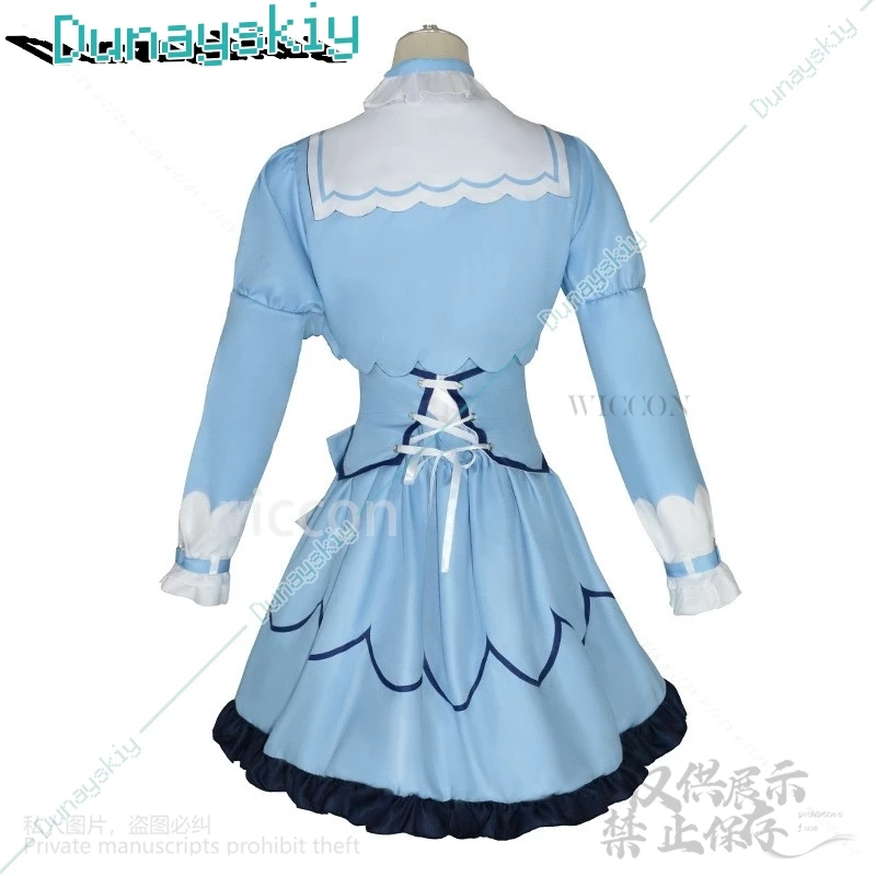 Anime YouTuber VTuber NIJISANJI Vliver Cosplay Amamiya Kokoro disfraz vestido Lolita peluca Sexy encantador traje para niñas personalizado