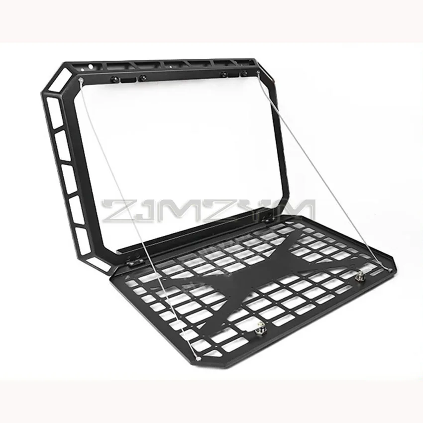 Car Side Window Organizer With Foldable Table Tray For Great Wall TANK 300 Metal Mesh Storage Rack Organizer Cars Accessories