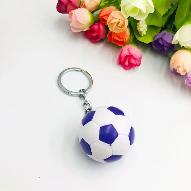 2024 European Football Keychain Fashion Match Ball Soccer Sports Fans Souvenir Keyring for Kids Men